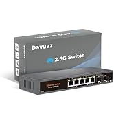 Amazon.com: Davuaz 2.5G Unmanaged Ethernet Switch with 8 x 2.5G